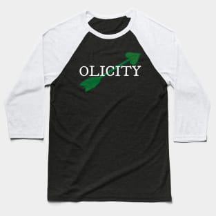 Olicity - Green Heart Arrow Baseball T-Shirt